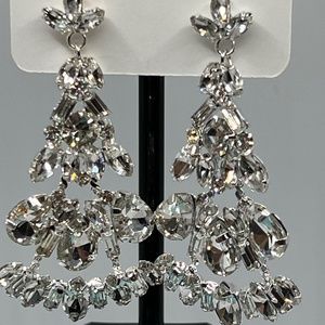 Baubles Chandelier Austrian Crystal Silver Earrings $12 EA or Bundle 3/$20